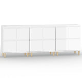 Sideboards 3 Pcs 60X35X70 Cm Engineered Wood