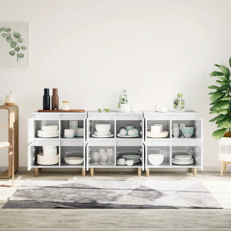Sideboards 3 Pcs 60X35X70 Cm Engineered Wood