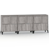 Sideboards 3 Pcs 60X35X70 Cm Engineered Wood