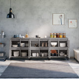 Sideboards 3 Pcs 60X35X70 Cm Engineered Wood