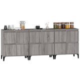 Sideboards 3 Pcs 60X35X70 Cm Engineered Wood