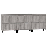 Sideboards 3 Pcs 60X35X70 Cm Engineered Wood