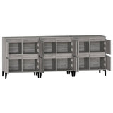 Sideboards 3 Pcs 60X35X70 Cm Engineered Wood