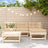 5 Piece Garden Lounge Set Solid Wood Pine