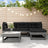 5 Piece Garden Lounge Set Solid Wood Pine