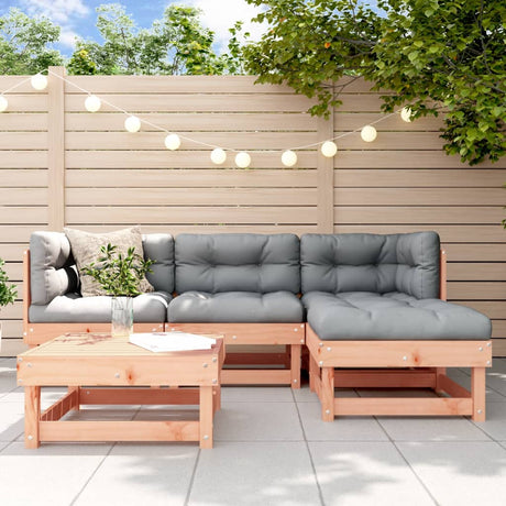 5 Piece Garden Lounge Set Solid Wood Pine