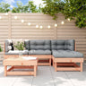 5 Piece Garden Lounge Set Solid Wood Pine