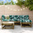 5 Piece Garden Lounge Set Solid Wood Pine