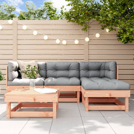 5 Piece Garden Lounge Set Solid Wood Pine