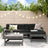 5 Piece Garden Lounge Set Solid Wood Pine