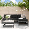 5 Piece Garden Lounge Set Solid Wood Pine