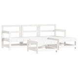 5 Piece Garden Lounge Set Solid Wood Pine