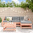 5 Piece Garden Lounge Set Solid Wood Pine
