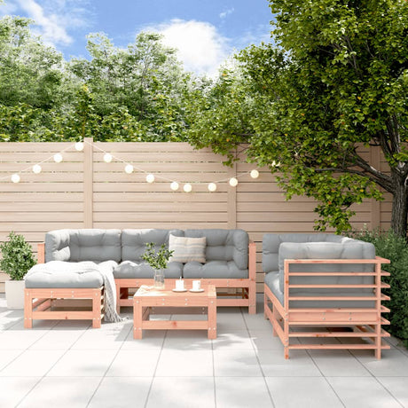 7 Piece Garden Lounge Set Solid Wood Pine