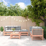 6 Piece Garden Lounge Set Solid Wood Pine
