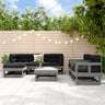 7 Piece Garden Lounge Set Solid Wood Pine