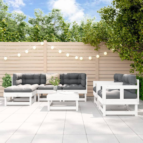 7 Piece Garden Lounge Set Impregnated Wood Pine