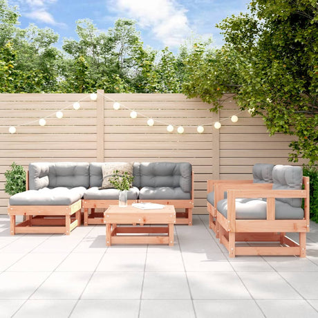 7 Piece Garden Lounge Set Impregnated Wood Pine