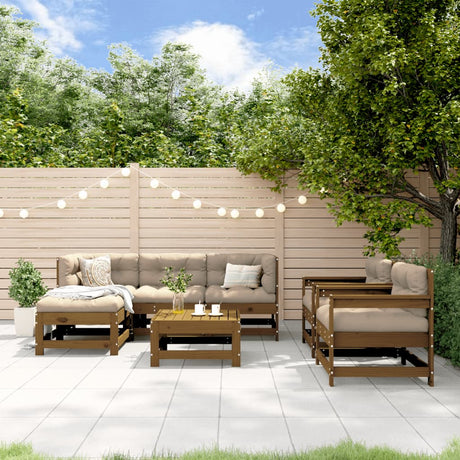 7 Piece Garden Lounge Set Impregnated Wood Pine