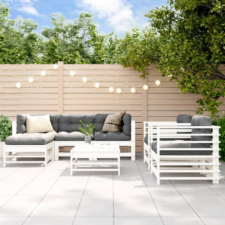 7 Piece Garden Lounge Set Impregnated Wood Pine