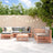 7 Piece Garden Lounge Set Impregnated Wood Pine