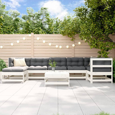 8 Piece Garden Lounge Set Impregnated Wood Pine
