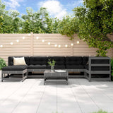8 Piece Garden Lounge Set Impregnated Wood Pine