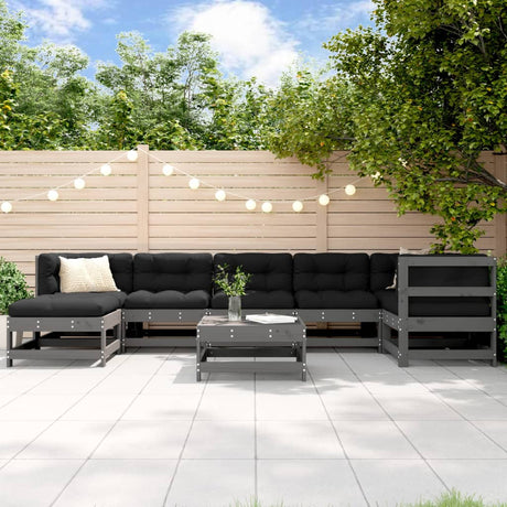 8 Piece Garden Lounge Set Impregnated Wood Pine