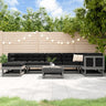 8 Piece Garden Lounge Set Impregnated Wood Pine