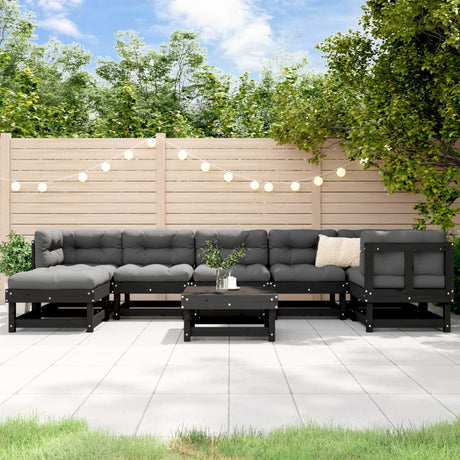 8 Piece Garden Lounge Set Impregnated Wood Pine