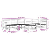 8 Piece Garden Lounge Set Impregnated Wood Pine