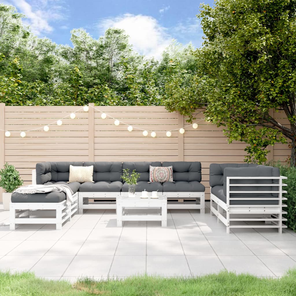 9 Piece Garden Lounge Set Impregnated Wood Pine