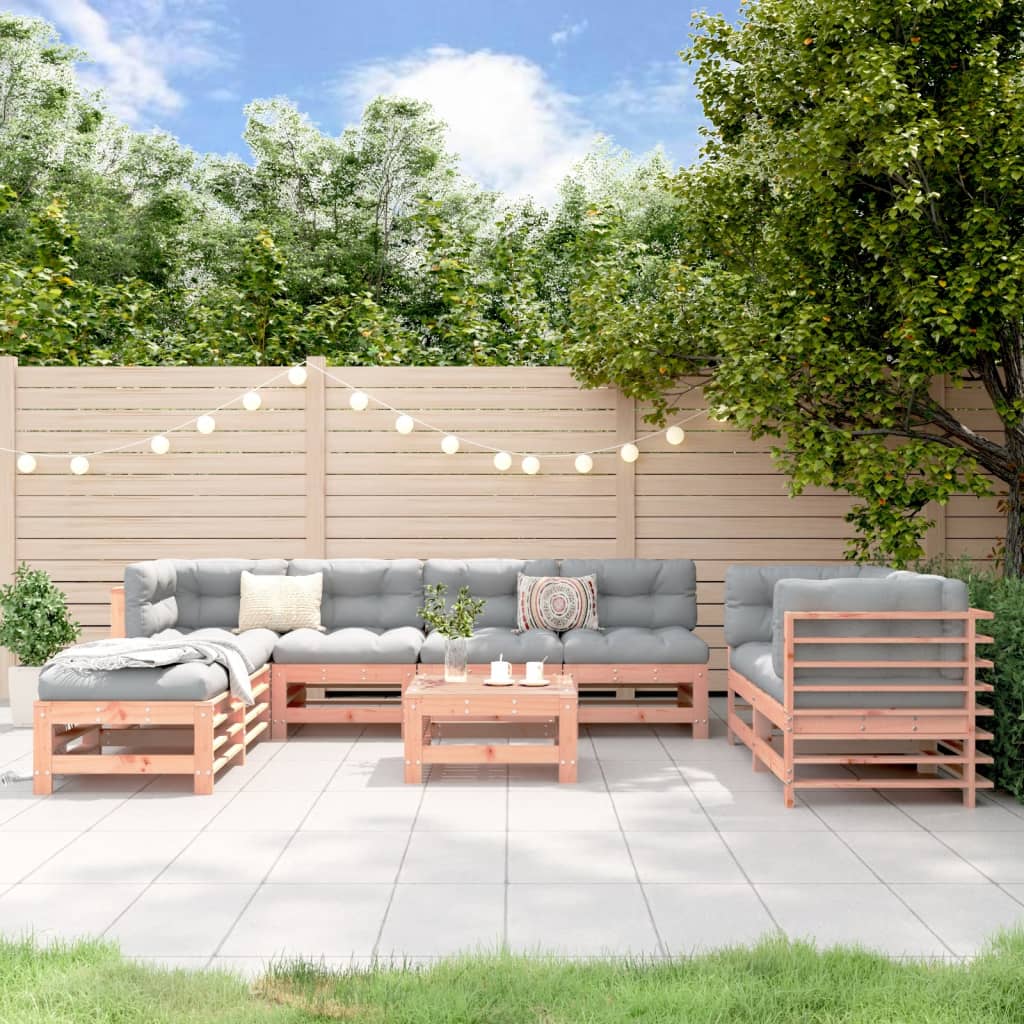 9 Piece Garden Lounge Set Impregnated Wood Pine