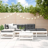 6 Piece Garden Lounge Set Solid Wood Pine