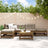 6 Piece Garden Lounge Set Solid Wood Pine