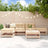 6 Piece Garden Lounge Set Impregnated Wood Pine