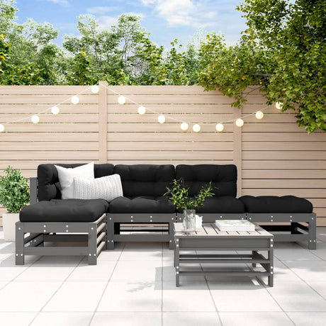 6 Piece Garden Lounge Set Solid Wood Douglas