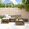 6 Piece Garden Lounge Set Solid Wood Douglas