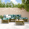 6 Piece Garden Lounge Set Solid Wood Douglas