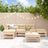 6 Piece Garden Lounge Set Solid Wood Pine