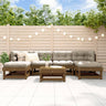 7 Piece Garden Lounge Set Impregnated Wood Pine