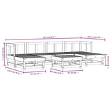 7 Piece Garden Lounge Set Solid Wood Douglas