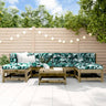 7 Piece Garden Lounge Set Impregnated Wood Pine