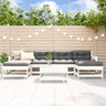 7 Piece Garden Lounge Set Honey Brown Solid Wood Pine