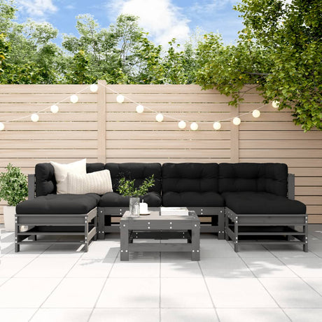 7 Piece Garden Lounge Set Impregnated Wood Pine