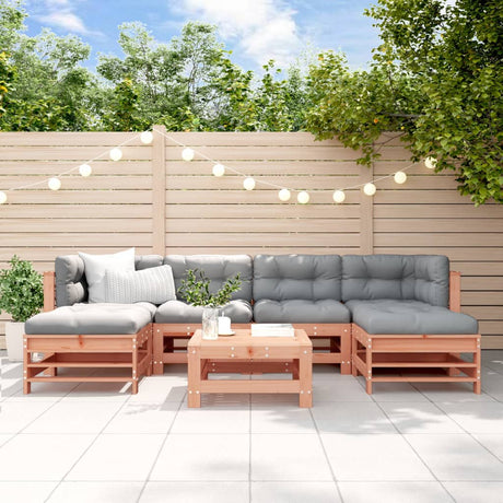 7 Piece Garden Lounge Set Impregnated Wood Pine