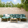 7 Piece Garden Lounge Set Impregnated Wood Pine