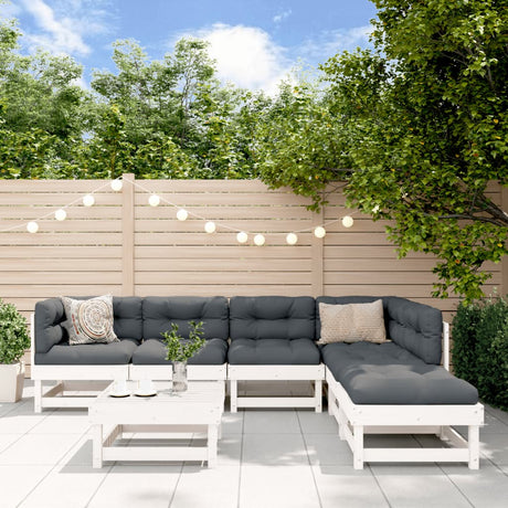 7 Piece Garden Lounge Set Impregnated Wood Pine