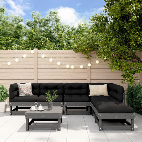 7 Piece Garden Lounge Set Impregnated Wood Pine