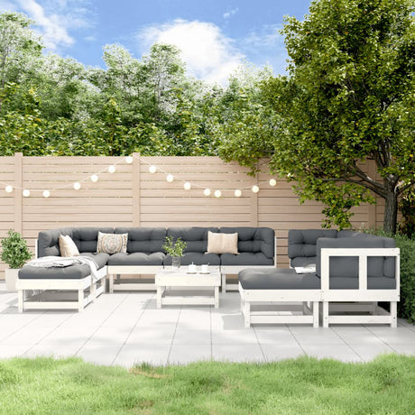 11 Piece Garden Lounge Set Impregnated Wood Pine